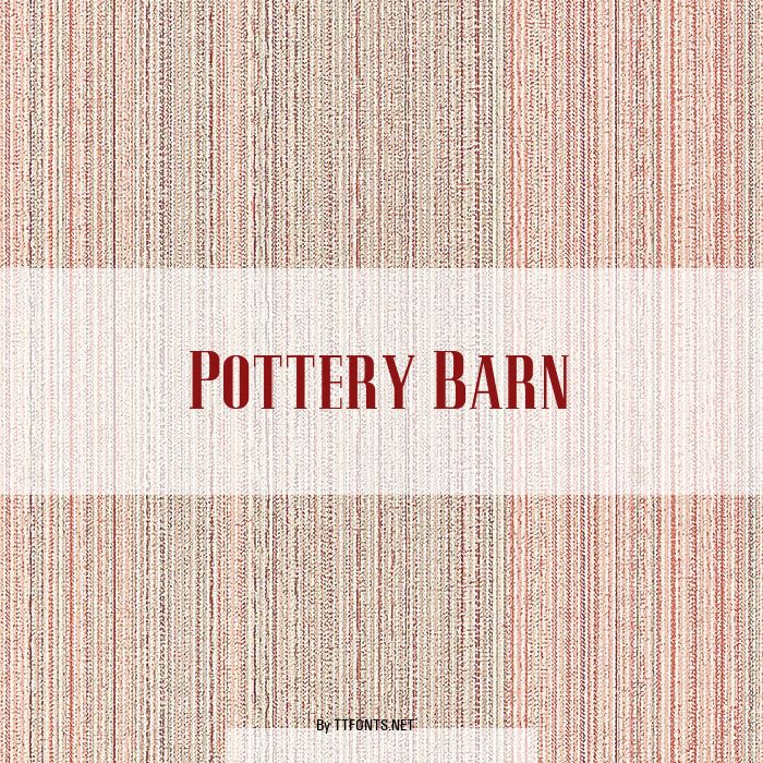 Pottery Barn example